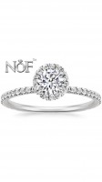 Solitaire Halo Diamond Ring 1.00ct G-H SI